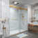 Opal Mirage MCOCOD 70-76.75"W x 76"H Double Sliding Frameless Soft Close Shower Door with 3/8"(10mm)Clear Glass
