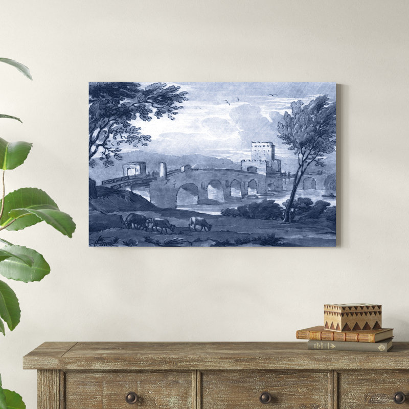 «Pastoral Toile III», peinture sur toile, H 24 po x l 36 po