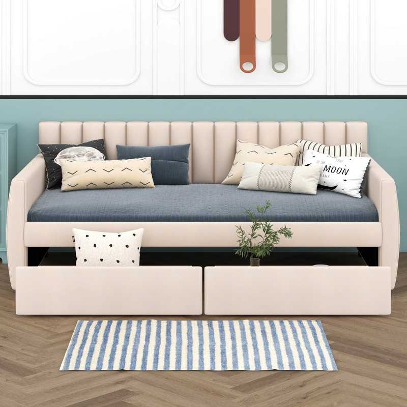 Lit de jour Elfan, Beige