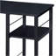Bureau d'écriture rectangulaire noir à 2 tablettes-1573098705