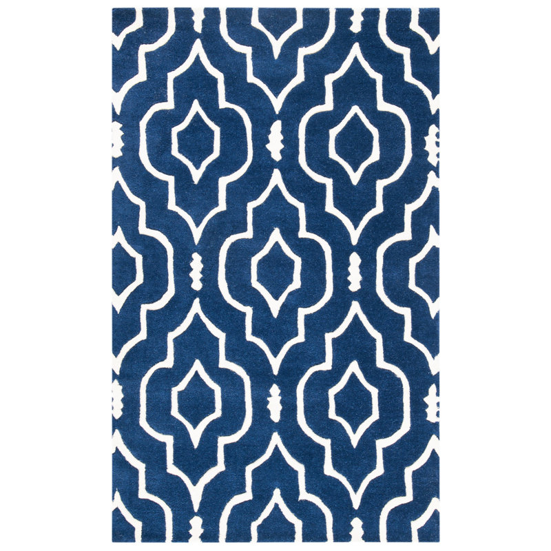 Carolene Hand Tufted Wool Geometric Rug, Runner 2'3" x 9'