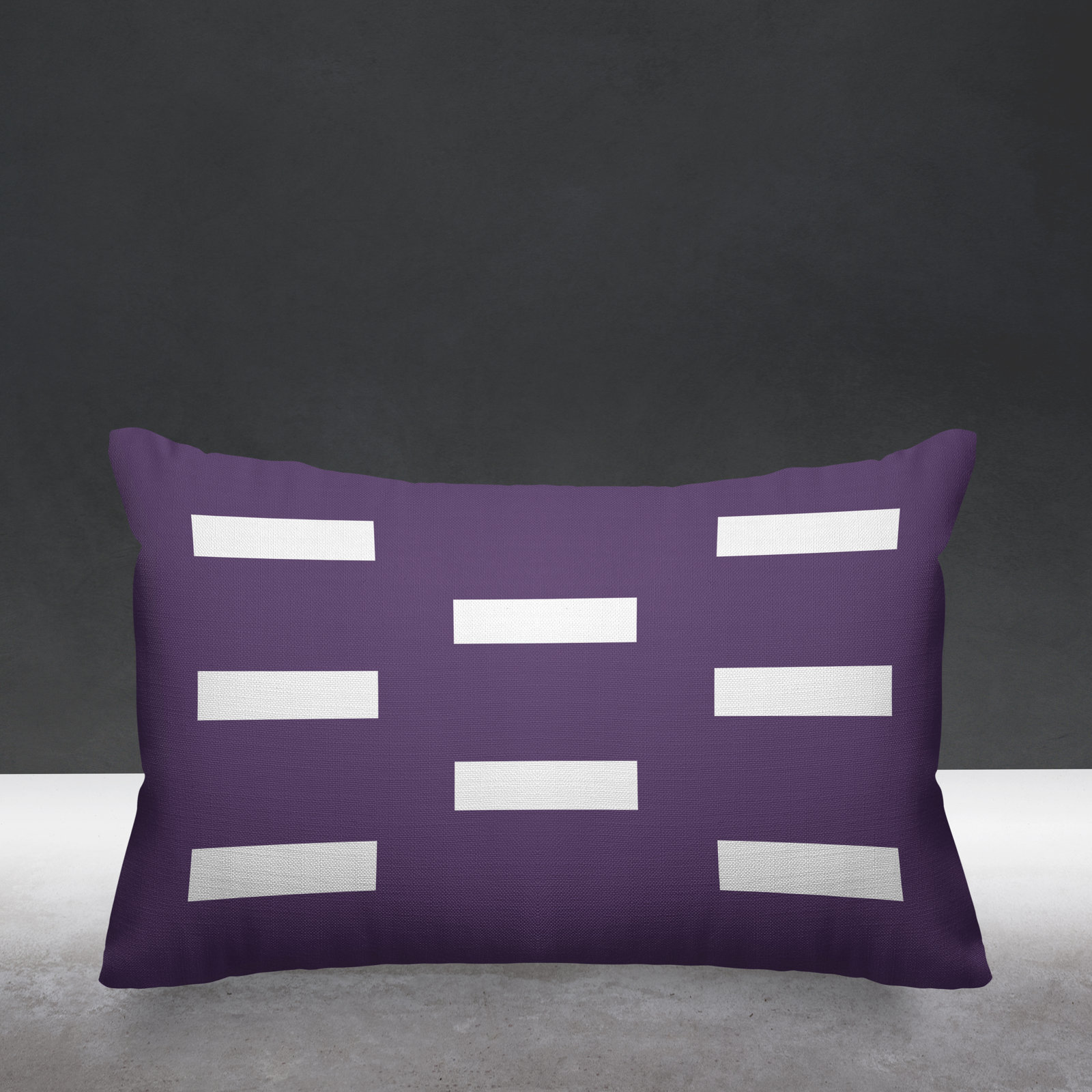 Luella Geometric Indoor/Outdoor Throw Pillow, Purple