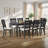 Deral Farmhouse Upholstered Dining Chairs, Gray-129849085