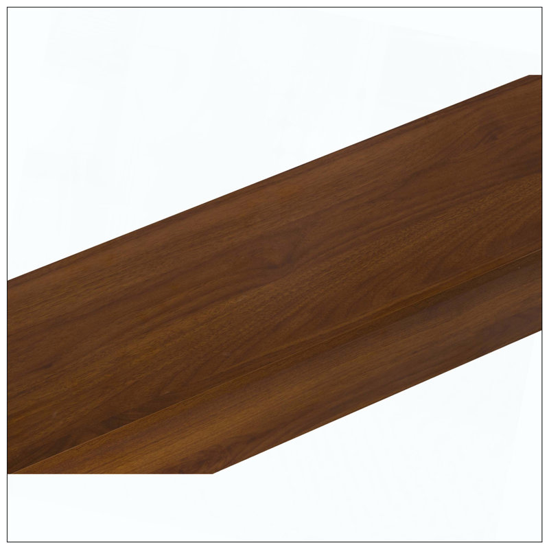 Geometric Block Stacked Wood Console Table