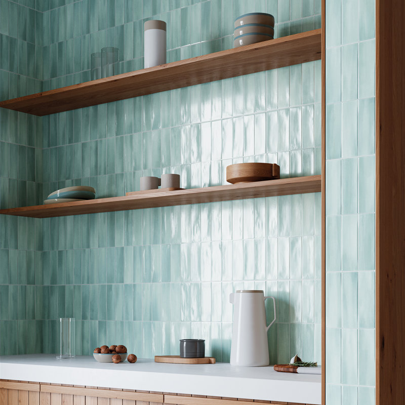 Spanish Allure Porcelain 12"x 24"x 9mm Wall Tile Case (5 PCS, 10.76 Sq. Ft.), Sage