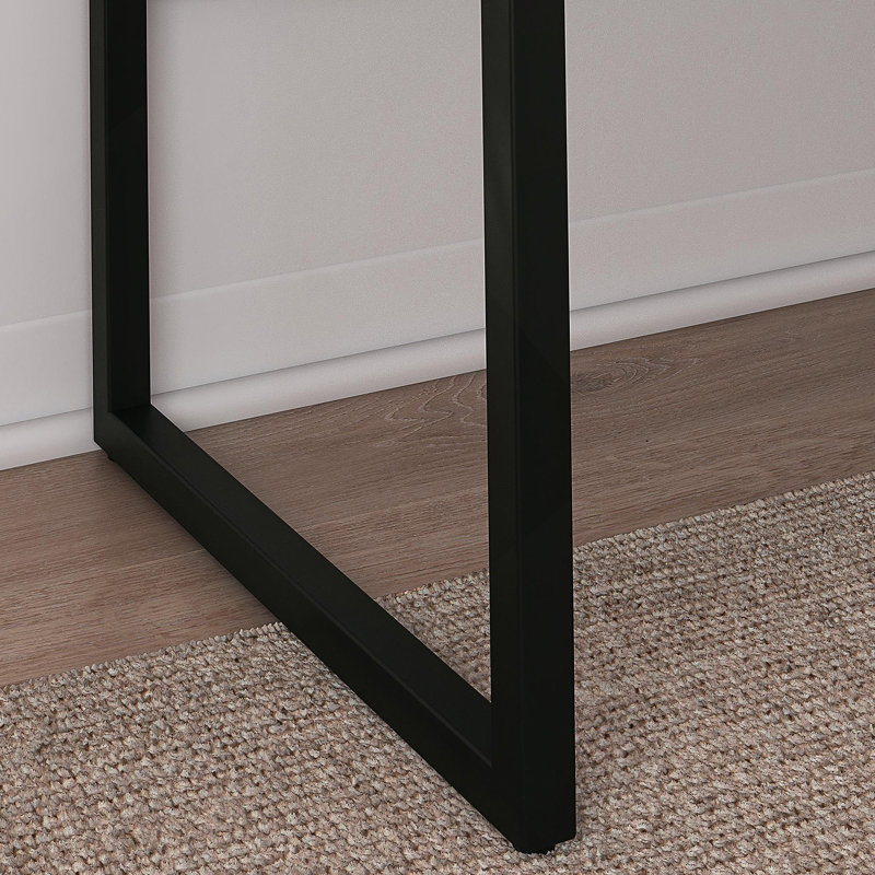 Writing Desk With Metal Legs, White