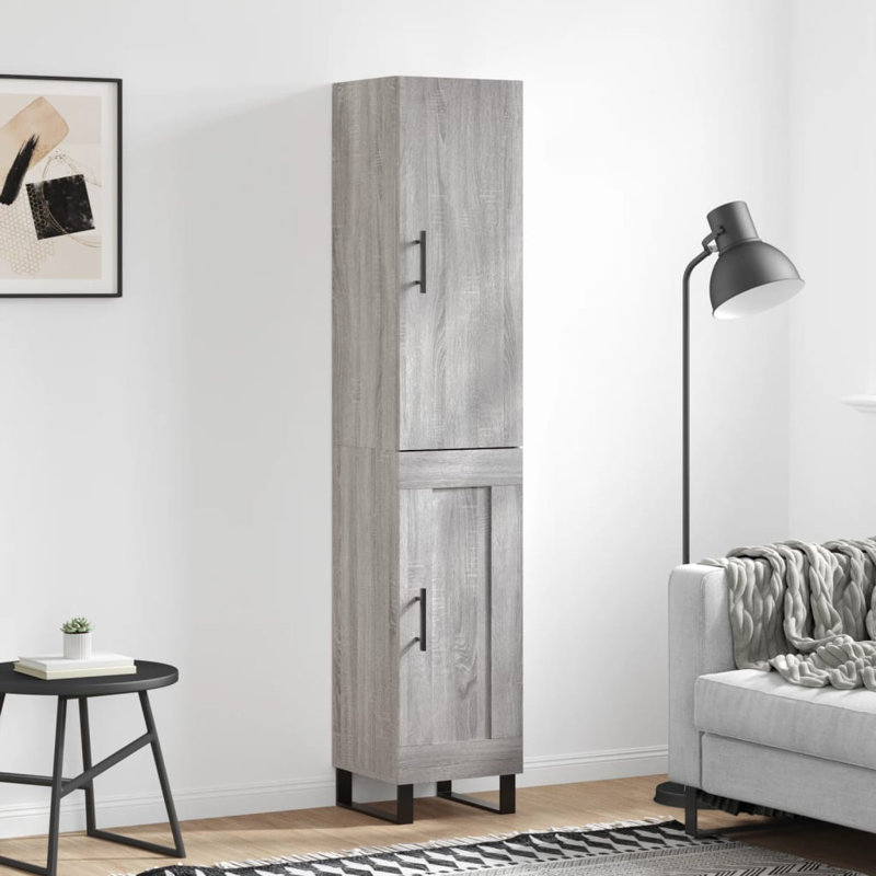 34.5cm Sideboard, Grey Sonoma