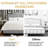 Fabric Upholstered Bed Frame with Adjustable Headboar,Wood Slat Support, Button Tufted Platform Bed-970880352-970880357
