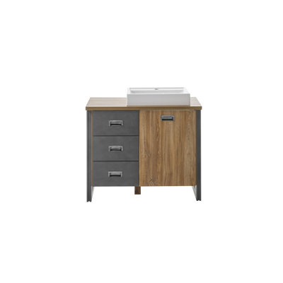 Kennemer 910mm Free Standing Single Bathroom Vanity with Top