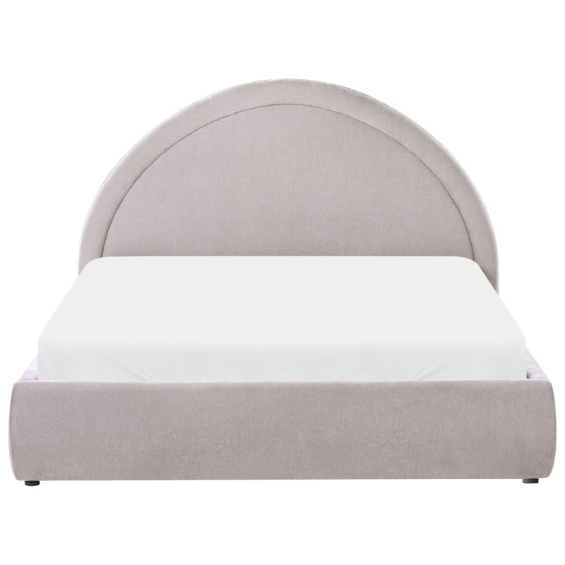 Upholstered Lift Up Storage Ottoman Bed, European Double (140 x 200 cm), Taupe
