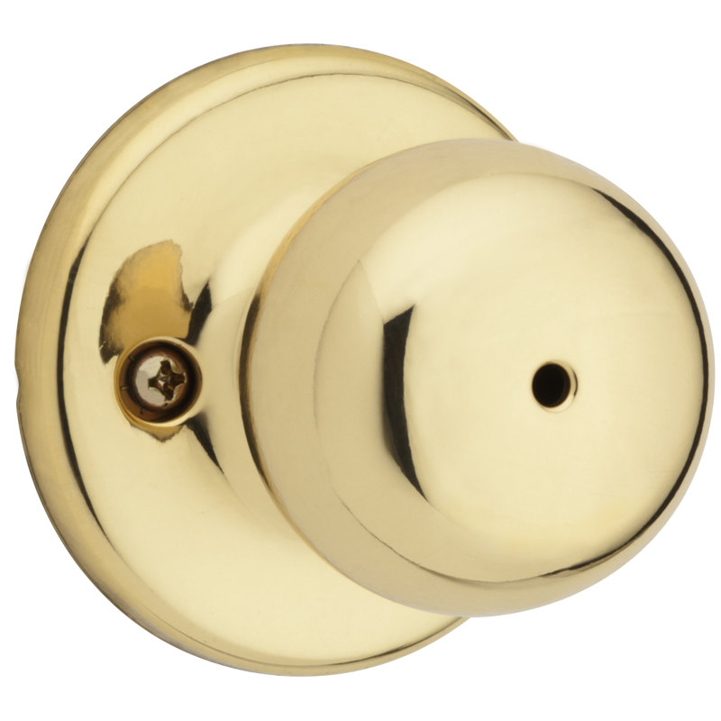 Bouton de porte d’intimité avec rosette rond Fairfax, Laiton