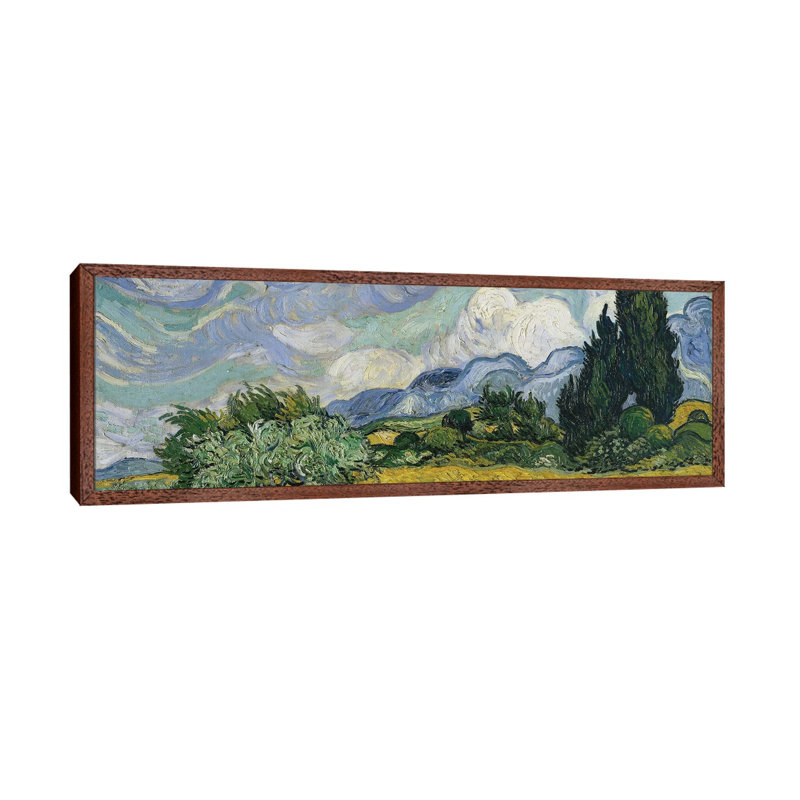 Wheat Field With Cypresses, June-July 1889 (Metropolitan Museum Of Art, NYC) by Vincent Van Gogh - Panoramic Painting on Canvas