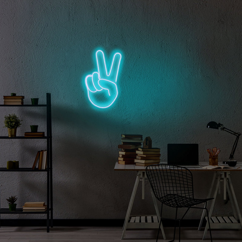 Bande lumineuse néon flexible à DEL, bleu, 11,4 x 17,3 x 0,8 pouces | IP67 imperméable, gabarit en mousse de PVC | Adaptateur 12 V 2 A, longueur totale de 375 cm, système de suspension murale intégré | Parfait pour la décoration intérieure et les fêtes