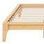 Base de lit plateforme en bois avec support en lattes de bois-495882641