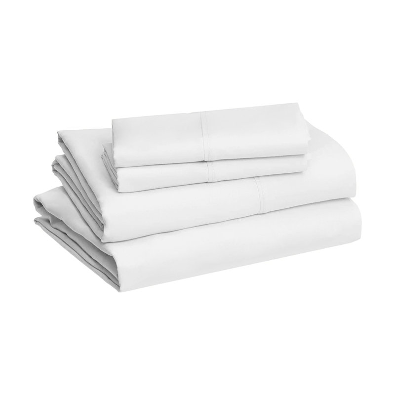 Brushed Microfiber Sheet Set, Twin XL Sheet Set + 1 Fitted Sheet + 1 Pillowcase, Black
