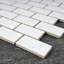 Carreau de mosaïque en porcelaine mat à joint brique 11,82 po x 11,82 po Porcetile