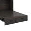 Grand lit escamotable, lit pliable avec station de charge et tiroir de rangement, armoire de lit plateforme Farmhouse-16026975