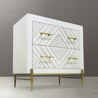 Wilbraham 28'' W Metal Nightstand