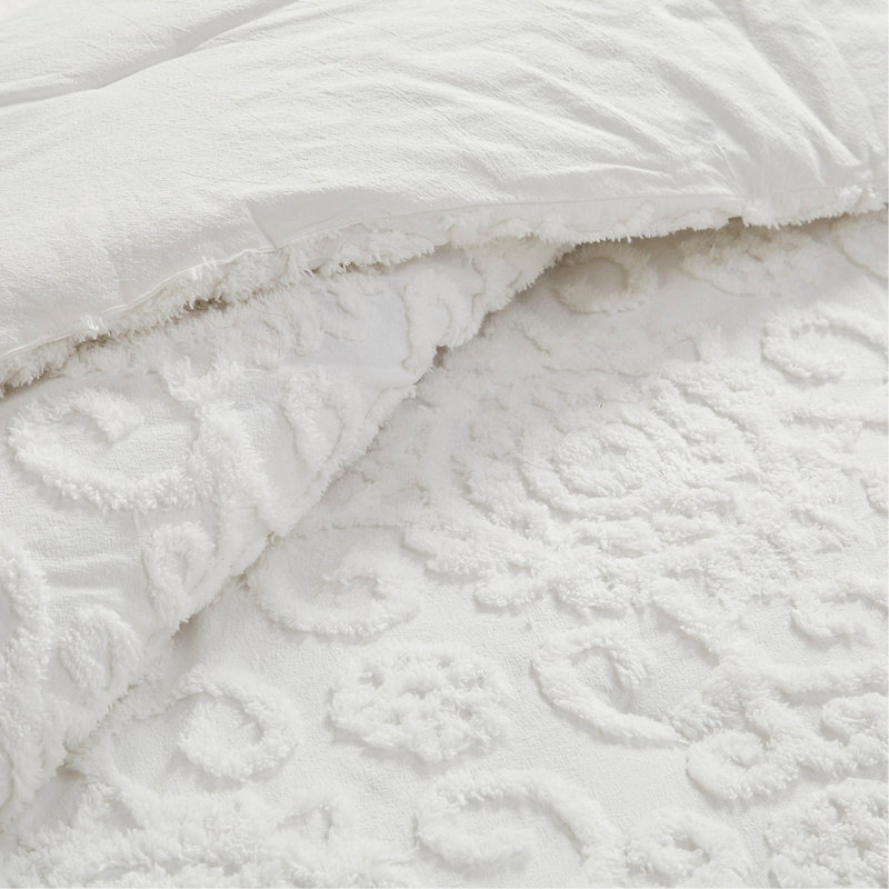 Comforter Mini Set Ivory Full/Queen, Queen Comforter + 2 Shams