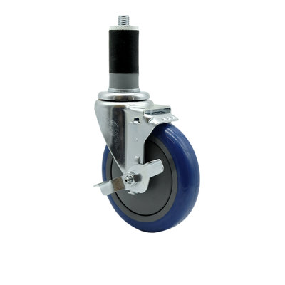 Assure Parts Replacement Caster with Brake  Service Caster Brand