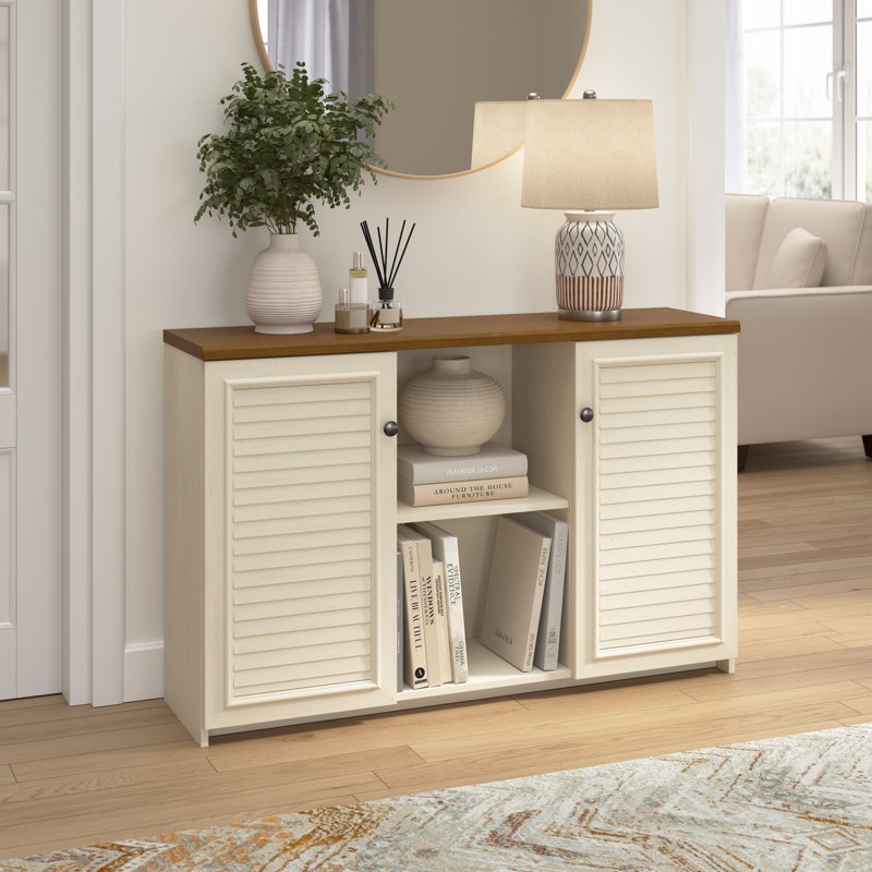 Roozbeh Accent Cabinet with Doors, Beige