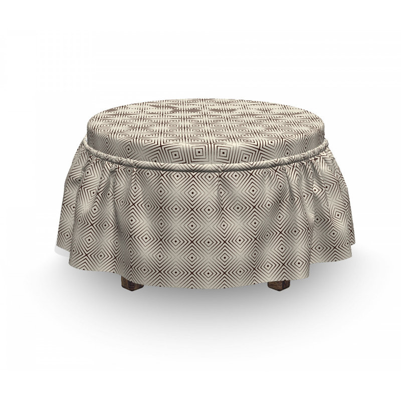 Housse pour repose-pieds tribal rhombus
