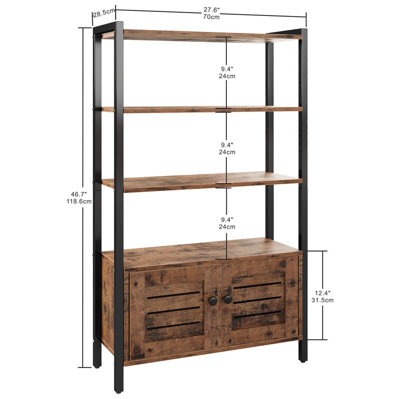 17 Stories Keegen Storage Bookcase & Reviews | Wayfair