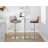Swivel Upholstered Adjustable Height Counter Stool with Metal Frame-93302377-93302378