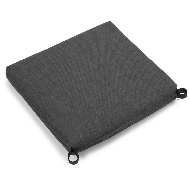 Outdoor 3'' Seat Cushion, Cool Gray