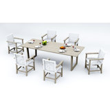 AlsoiWT Outdoor - Piece Teak Dining Set