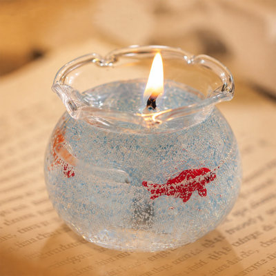Bougeoir en fer forgé, aquarium en verre, chandelle parfumée à la cire, aromathérapie, décoration de table pour la maison