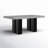 Anxhela Rectangular Marble Top Dining Table