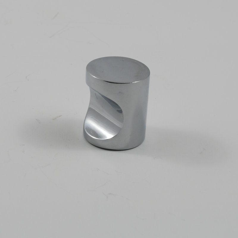 Poignée cylindrique de 3/4 po de diamètre, Chrome poli