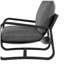 Chaise Sling Blaire revêtue de tissu gris anthracite avec structure en métal