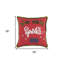 Coussin rouge et vert brodé Sparkle