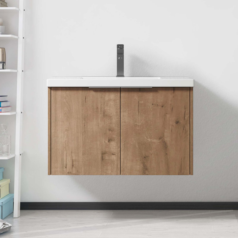 Float Mounting Bathroom Vanity With Sink