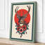 Crowned Deer Boho - Wrapped Canvas-353512683-353512688