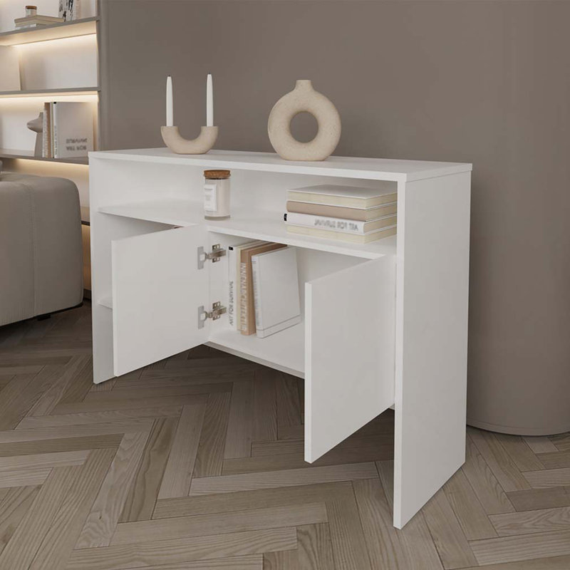 Console Midway, salon, blanc, Blanc
