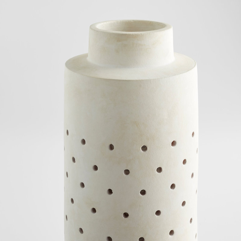 Paralos Handcrafted Ceramic Table Vase, 17" H x 7.25" W x 7.25" D
