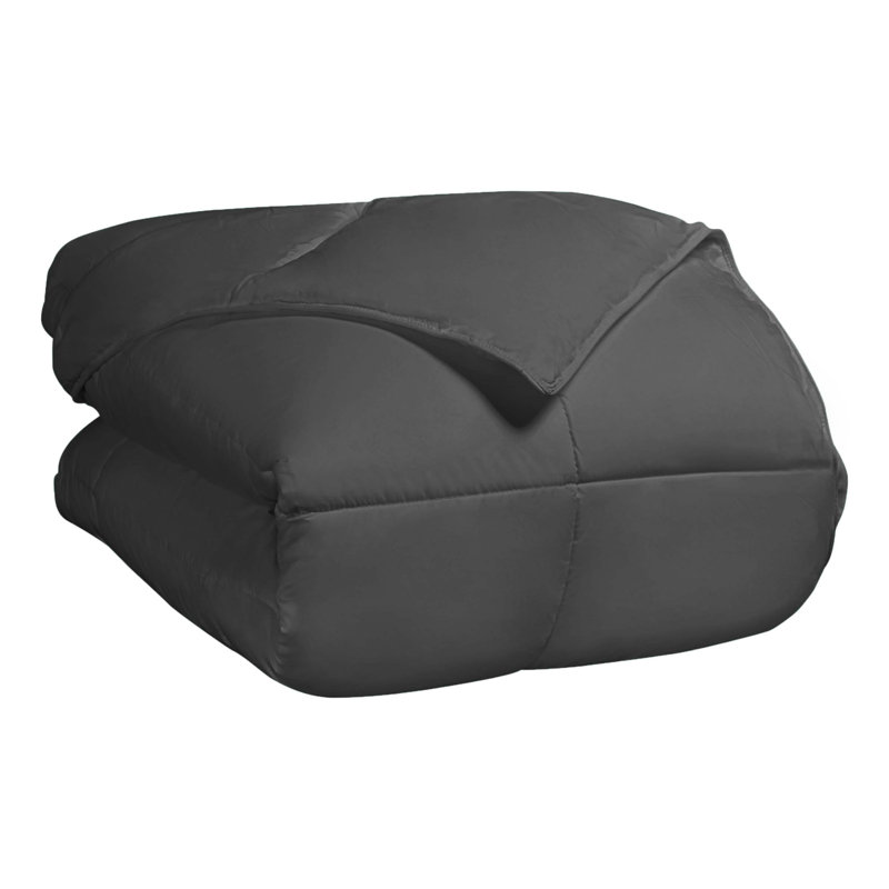Twin Gray Reversible Microfiber Kids Duvet