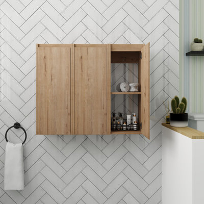 Bathroom Storage  In 12 Inch, Floating Bathroom Storage With Soft Close Door