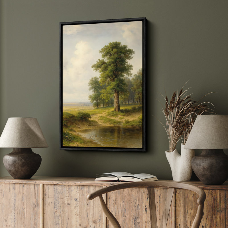 Art mural encadré abstrait rétro antique classique pour chambre à coucher, Noir, H 24 po x l 16 po