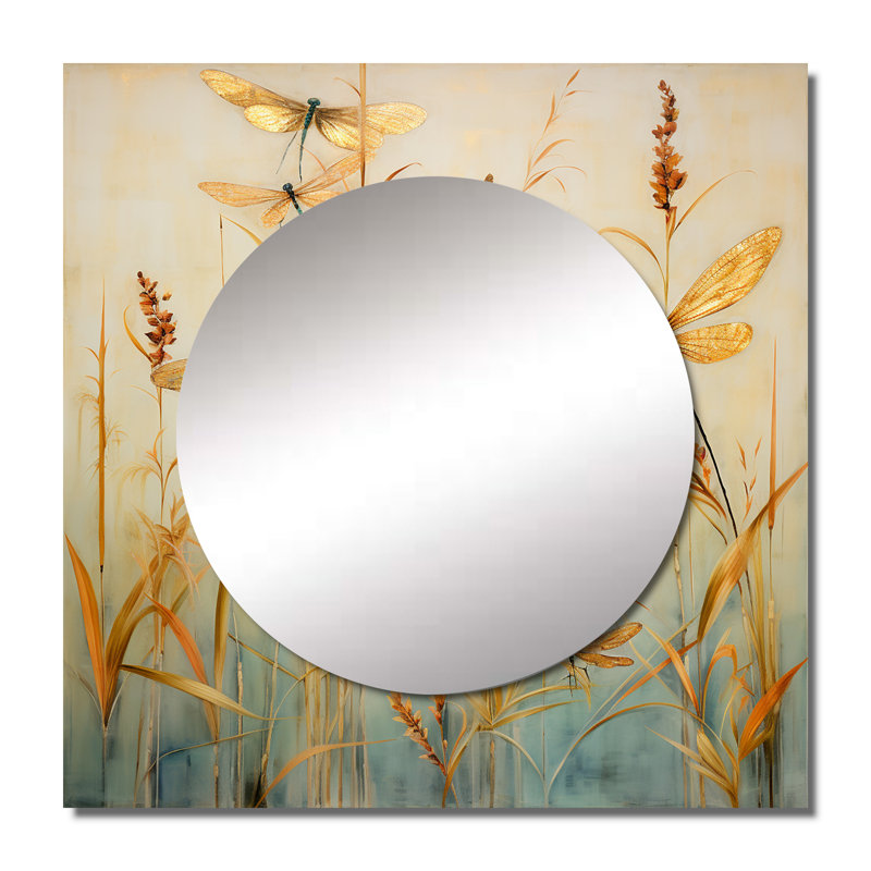 Art mural miroir de salon Flaviano, 23 po x 23 po