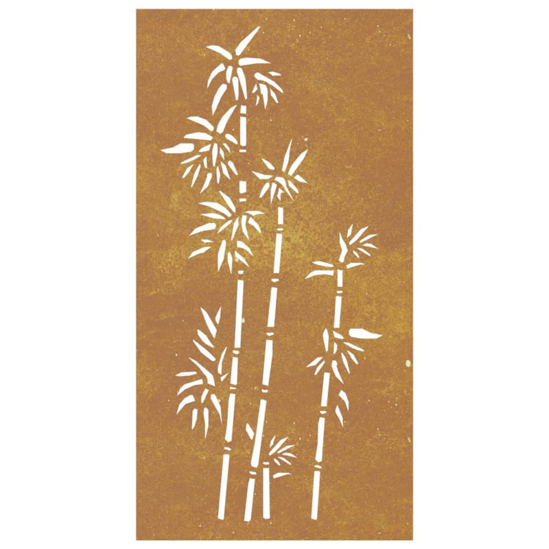 Décoration murale de jardin vidaXL en acier Corten rouillé moyen durable