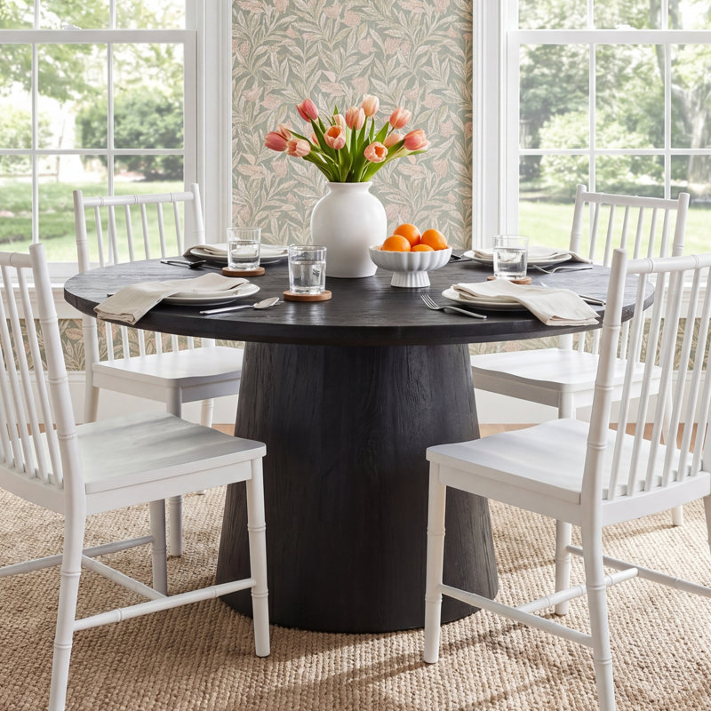 Spataro Round Solid Wood Dining Table