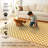 Yanis Yellow/Gold Performance Flatweave Washable Geometric Indoor / Outdoor Rug-1688210140