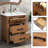 Marye 24.4'' Single Bathroom Vanity with Ceramic Top