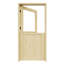 Porte hollandaise Qucik Assembl Jamb, non pré-suspendue, non finie, 1 dalle demi-porte en verre transparent avec loquet et quincaillerie-109024325