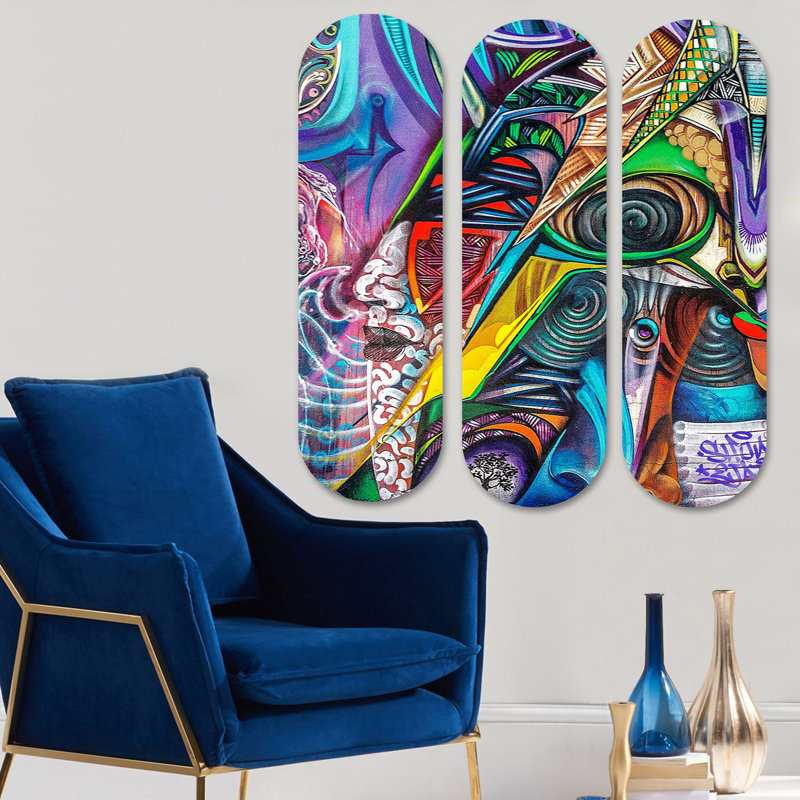 Superbe ensemble de peinture décorative en panneau de fibres à densité moyenne (3 pièces), imprimé UV, 27,6 x 27,6 pouces au total | 100% panneau de fibres à densité moyenne, épaisseur: 0,3 pouce | Parfait pour le salon, la chambre à coucher ou le bureau | Art mural accrocheur