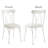 Metal Dining Chair Side Chairs With Upholstered Cushion (set Of 6)